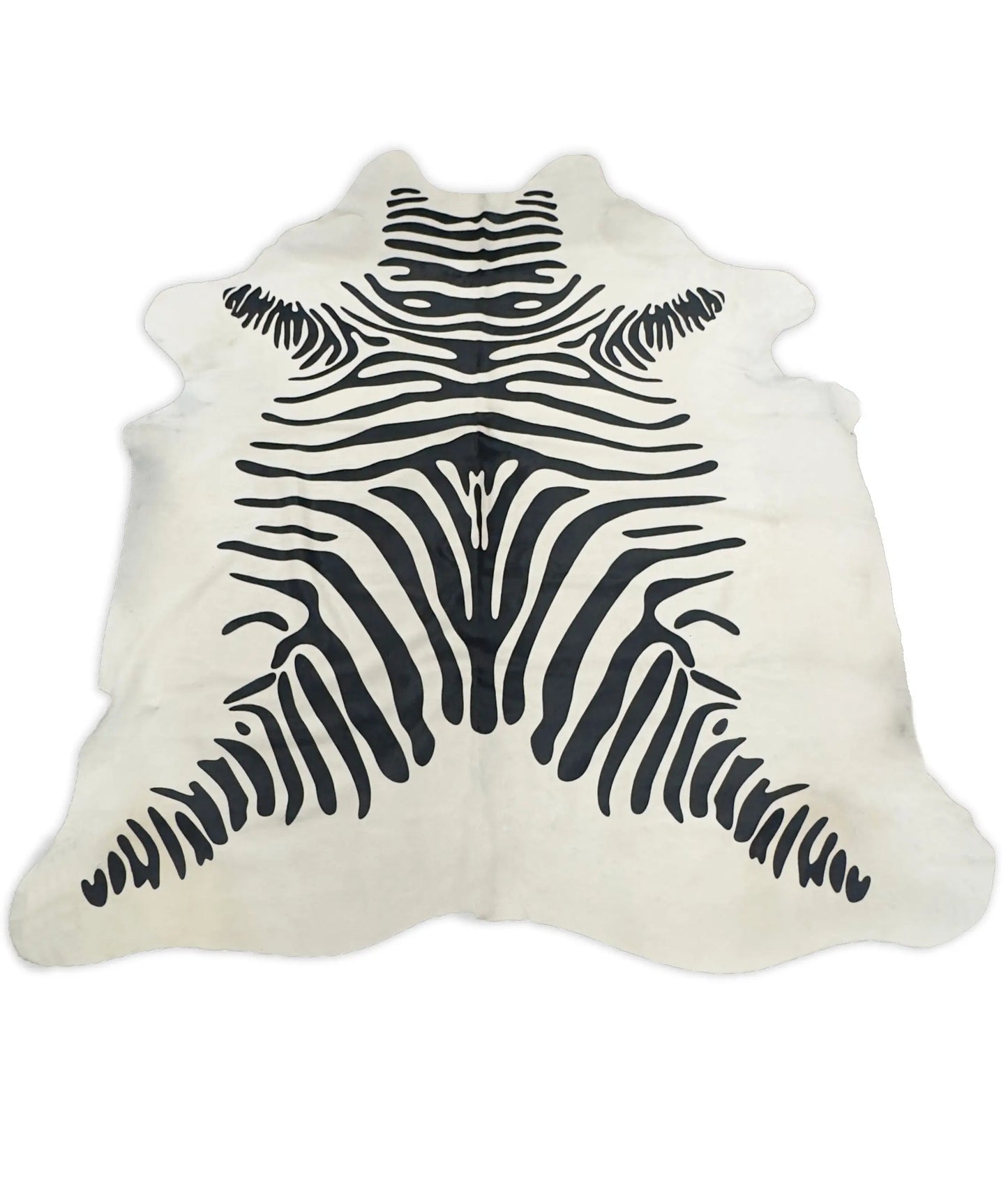 Hair-On Large Zebra Print Cowhide