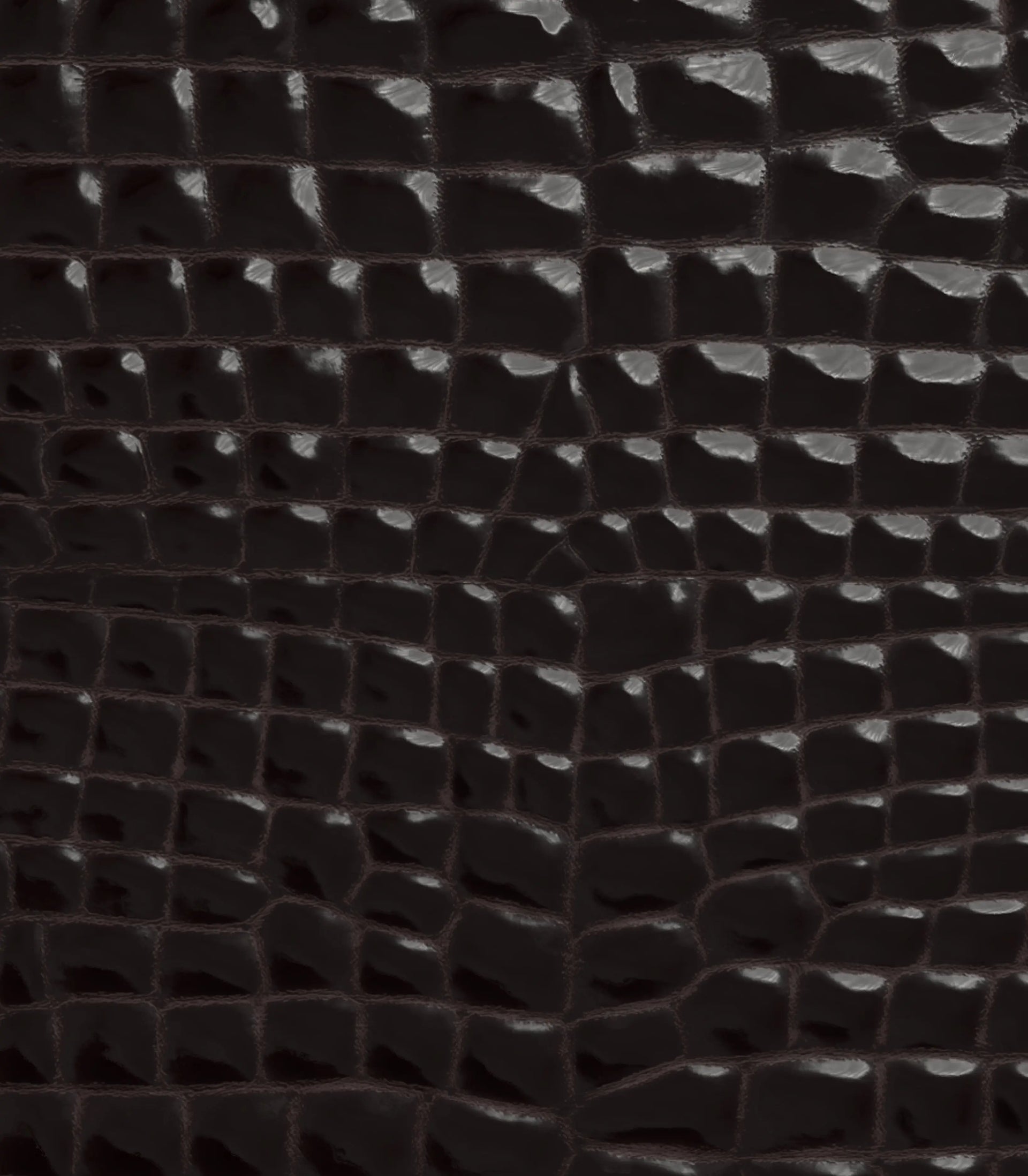 Black Embossed Reptile Leather top Cowhide, DD4009