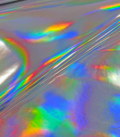 Iridescent Cow - Foil Finish Holographic Vibrant Cowhide Leather Hide ...